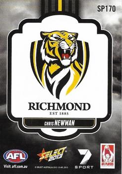 2013 Select AFL Champions - Silver Parallel #SP170 Chris Newman Back